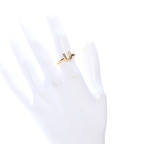 Sold! Louis Vuitton LV & Me "U" Ring Gold Plated - Picture 2 of 5